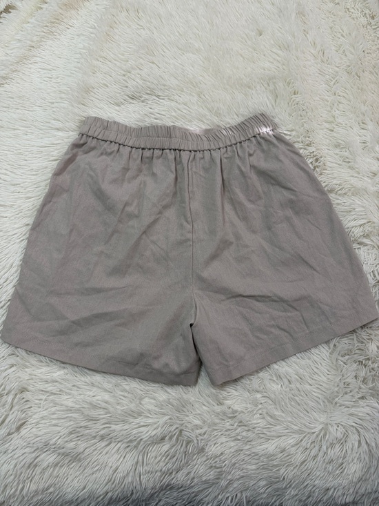 Women's Drawstring Shorts in Taupe - Picture 2 of 3